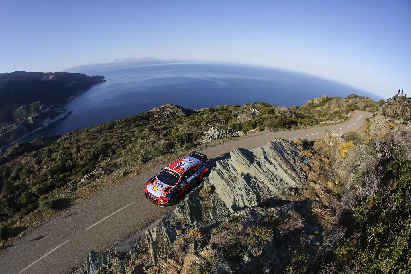 Sebastien Loebi Hyundai i20 WRC-auto 2019. aastal Korsika MM-rallil.