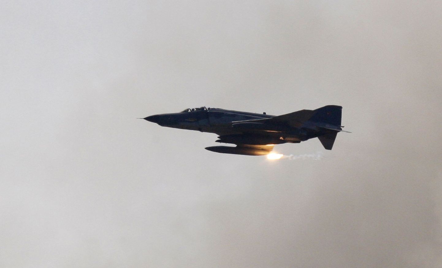 Türgi õhujõudude hävitaja F-4 Phantom. Sama tüüpi lennuki tulistas alla Süüria armee.