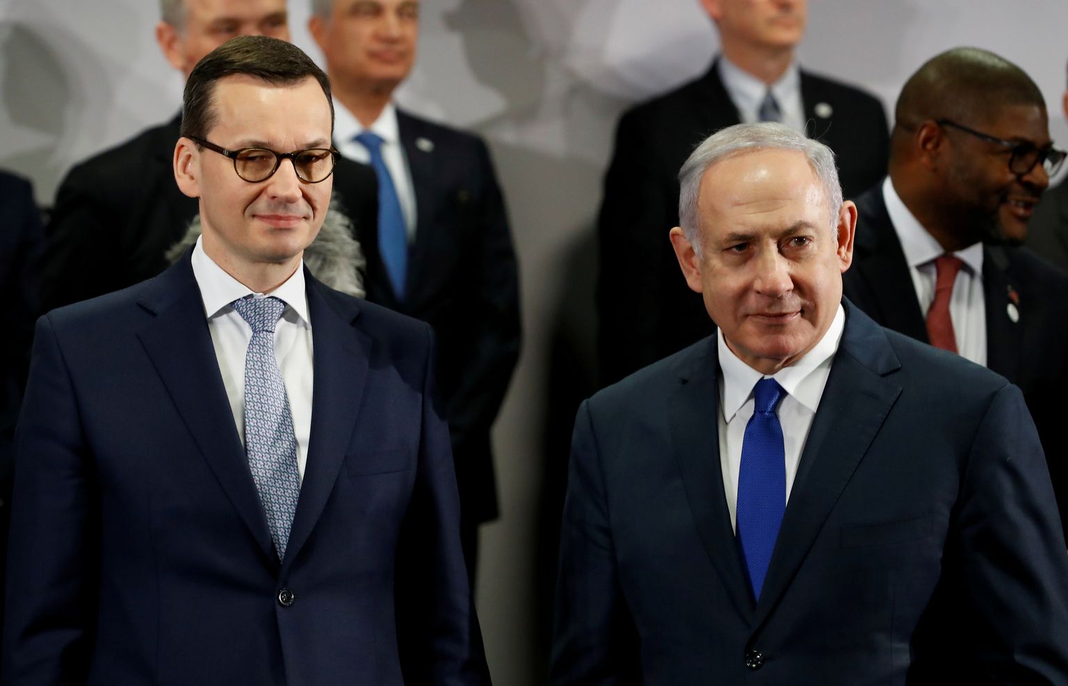 Poola peaminister Mateusz Morawiecki ja Iisraeli peaminister Bejamin Netanyahu.