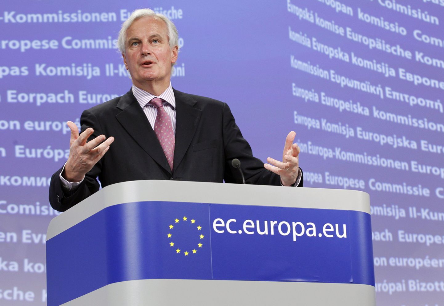 Euroopa Liidu siseturuvolinik Michel Barnier.