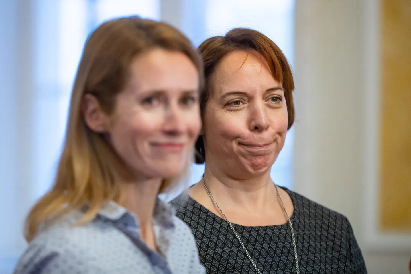 Kaja Kallas ja Mailis Reps jaanuaris 2021 Reformierakonna ja Keskerakonna koalitsioonikõneluste ajal.