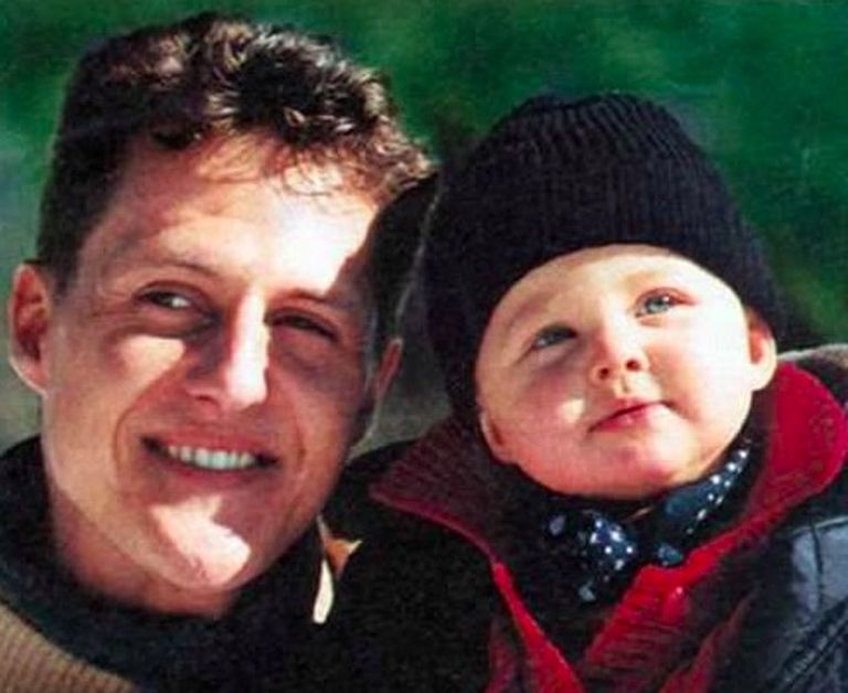 Michael Schumacher koos poja Mickiga