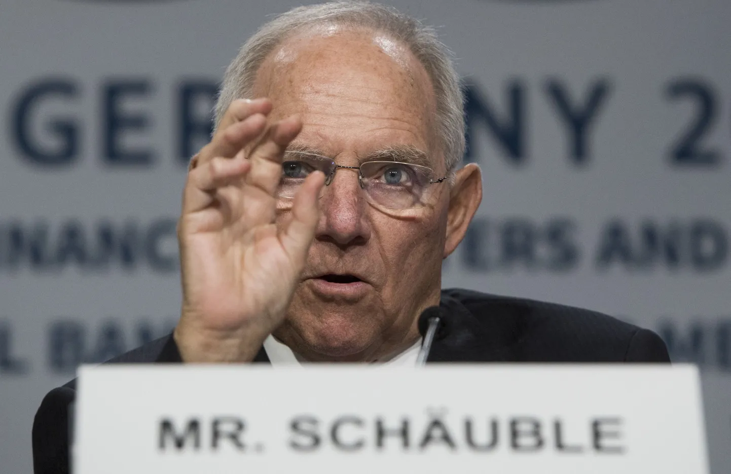 Saksa rahandusminister Wolfgang Schäuble.