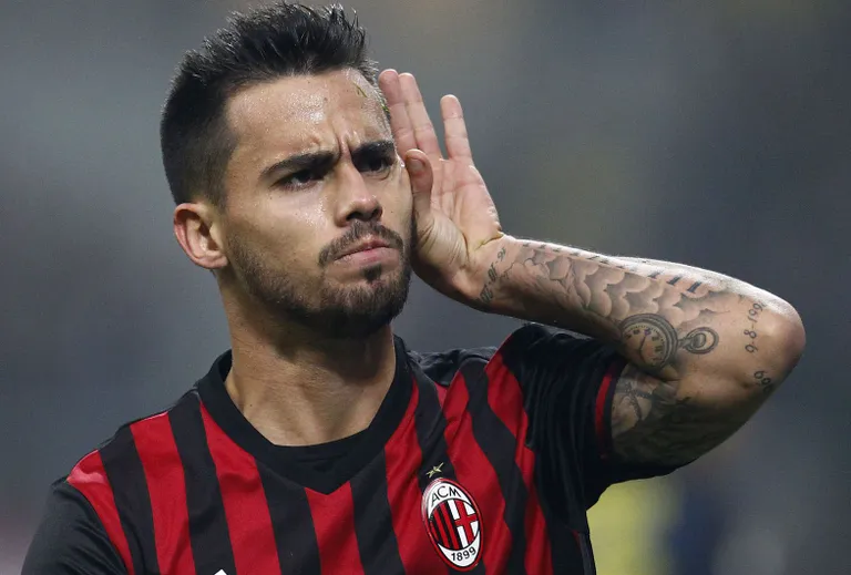 Suso kahest tabamusest AC Milanile seekord võiduks ei piisanud. FOTO: Scanpix