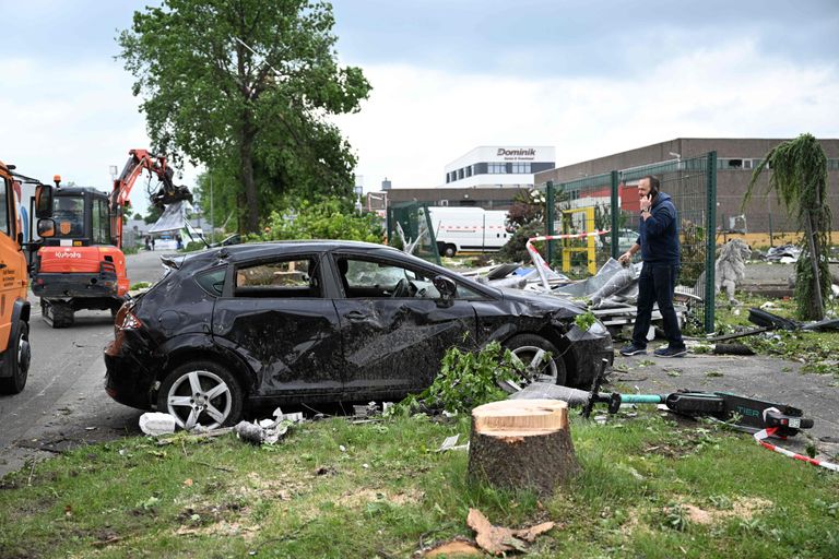 Saksamaa lääneosas Paderbornis möllas 21. mail 2022 tornaado, tekitades palju kahju