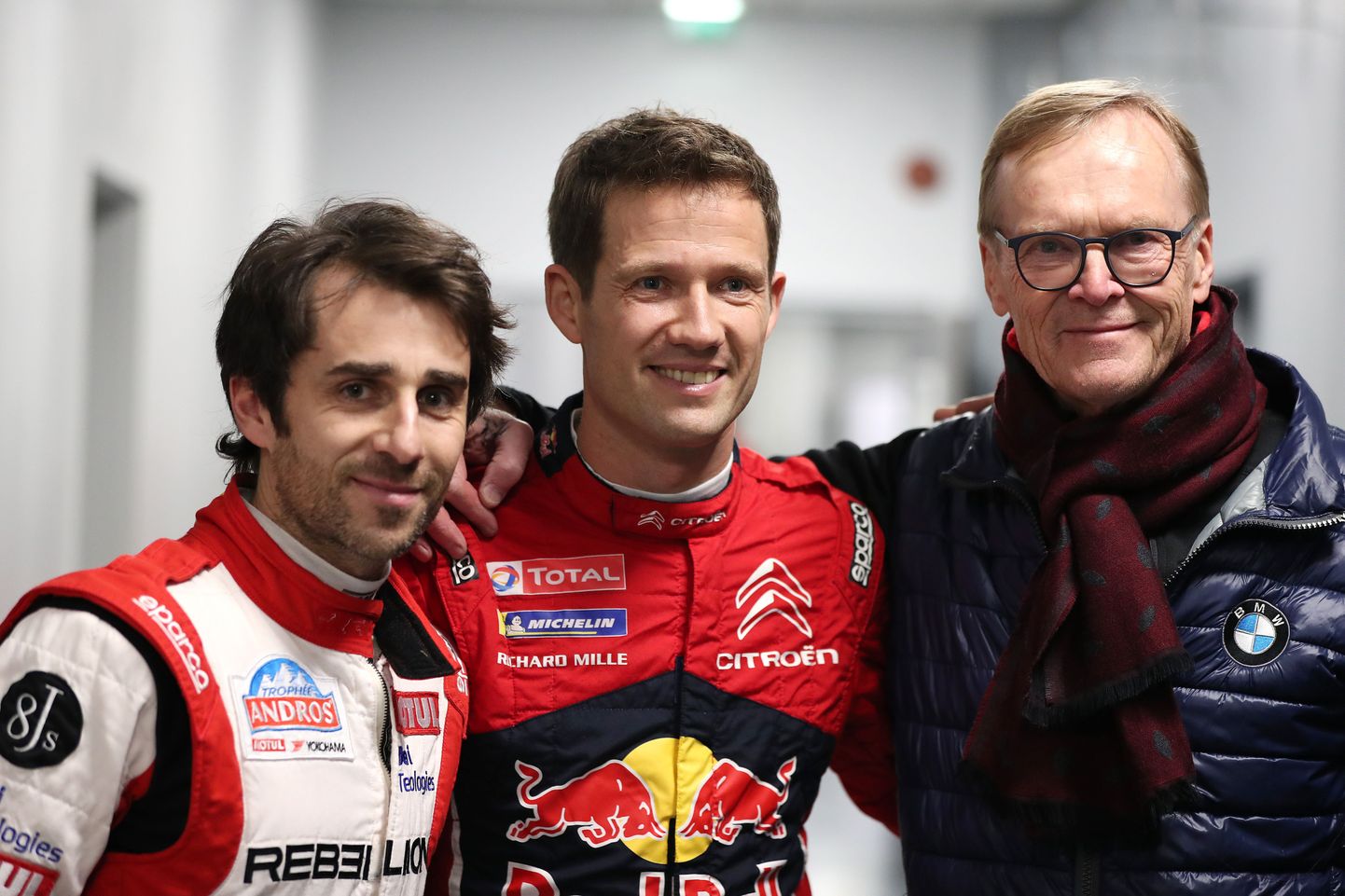 Nicolas Prost, Sebastien Ogier ja Ari Vatanen