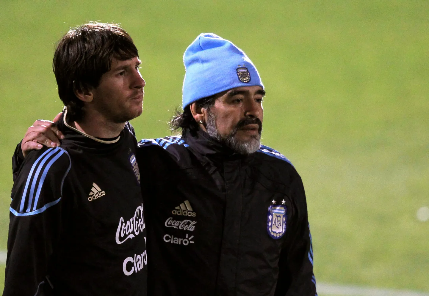 Lionels Mesi un Djego Maradona