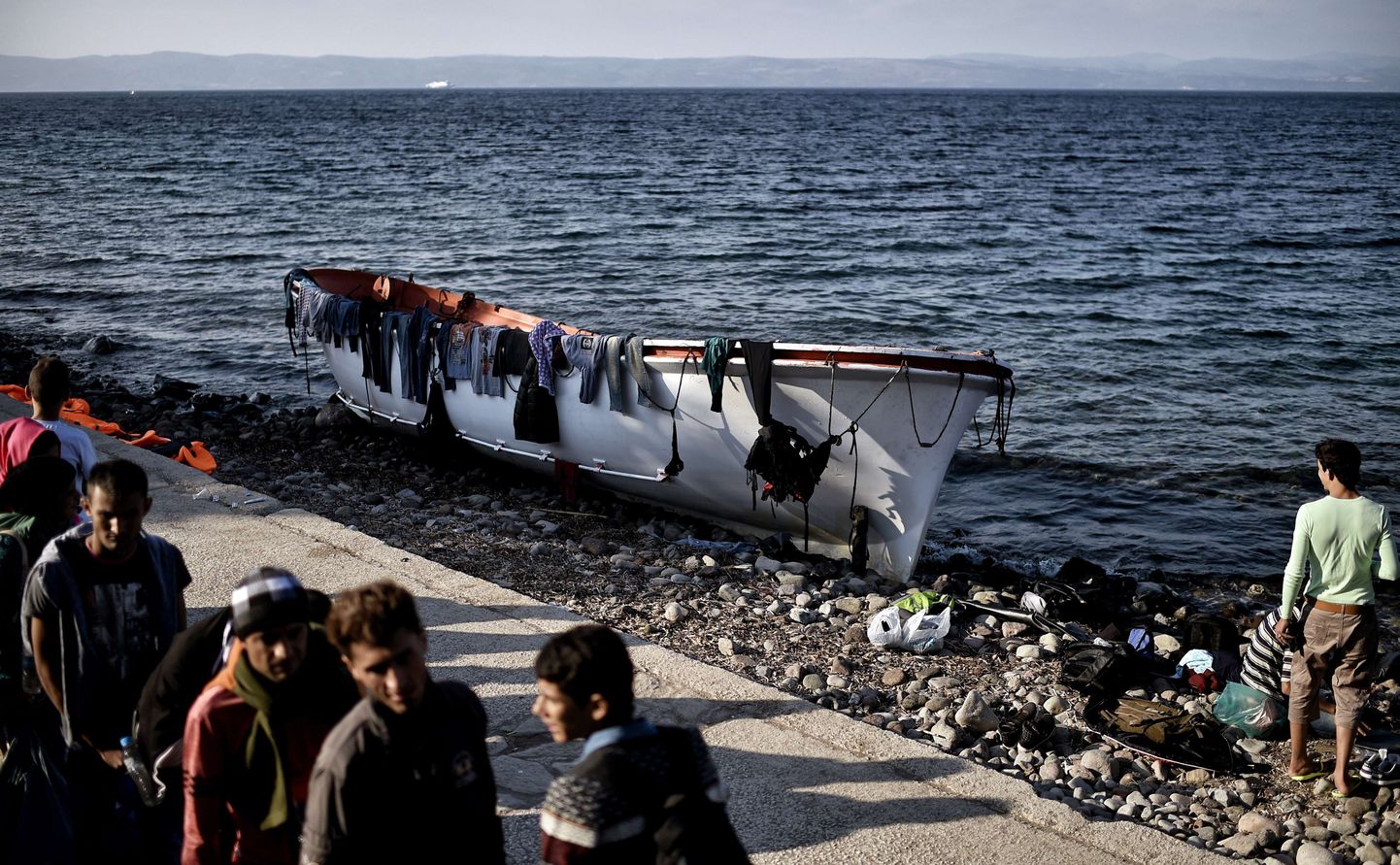 Eile Türgist Kreekasse Lesbose saarele saabunud migrandid.