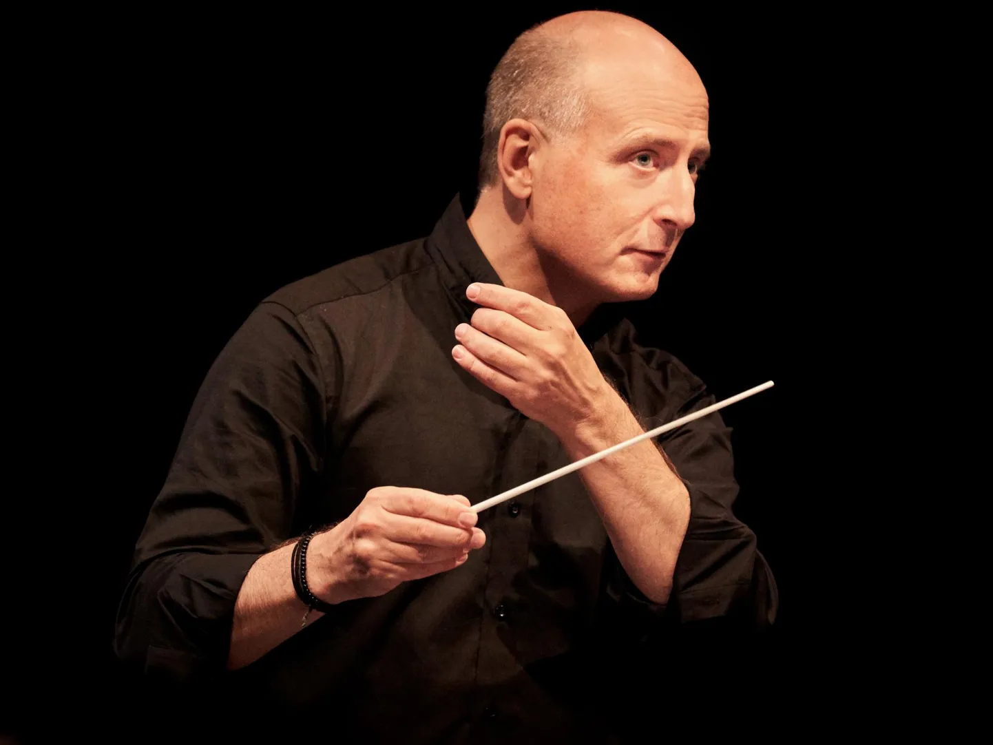 Paavo Järvi ja Eesti Festivaliorkester BBC Promsi proovis. Fotol Paavo Järvi. FOTO: Kaupo Kikkas