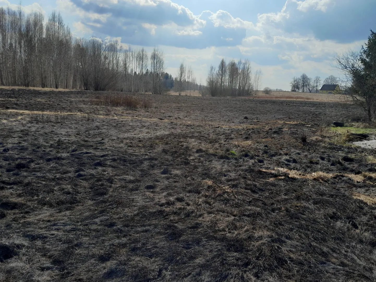 Kulupõleng Põlvamaal Kastmekoja külas.