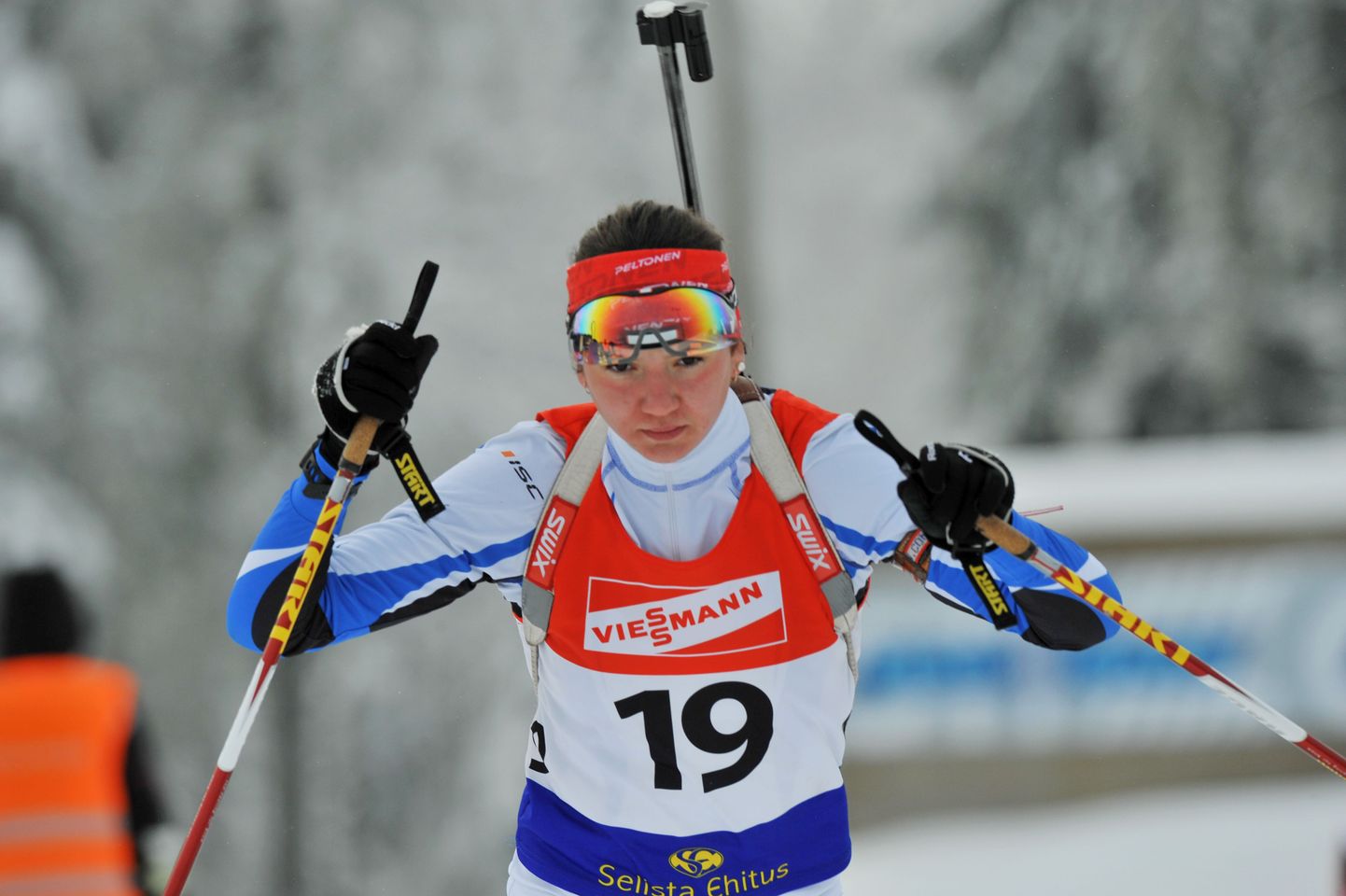 Эстонская биатлонистка Дарья Юрлова.
