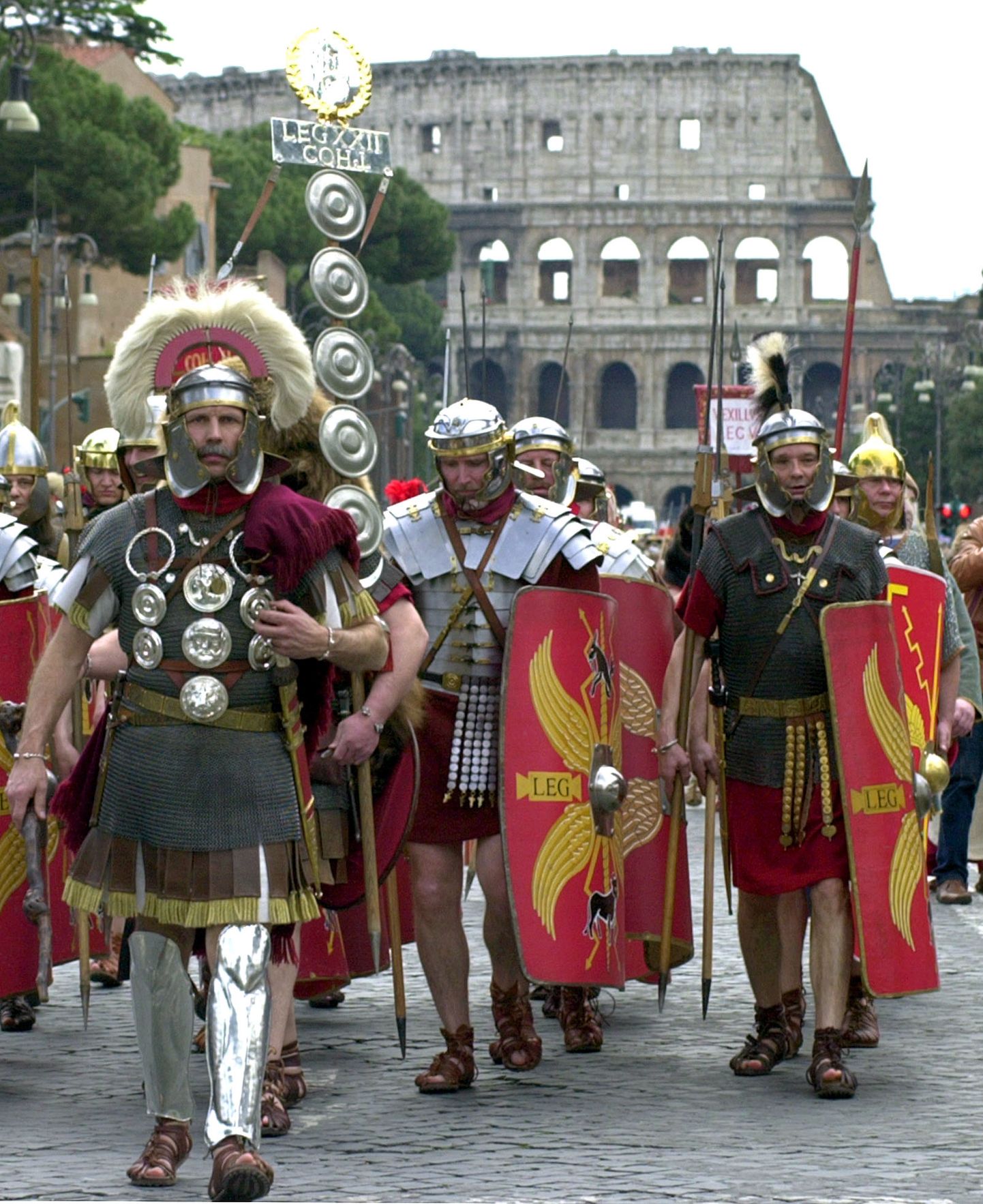 Vana-Rooma sõduriteks kehastunud