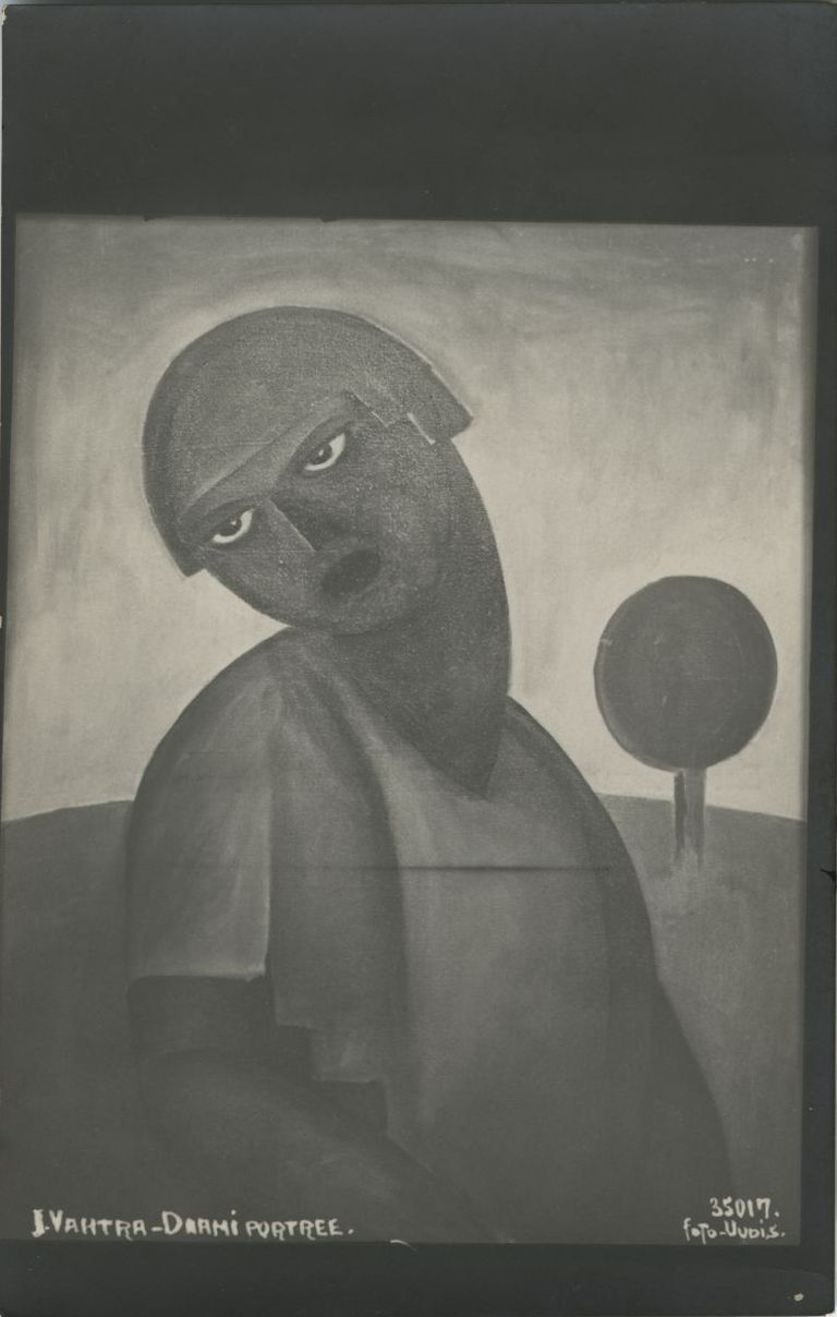Jaan Vahtra. Daami portree. 1922. Õli