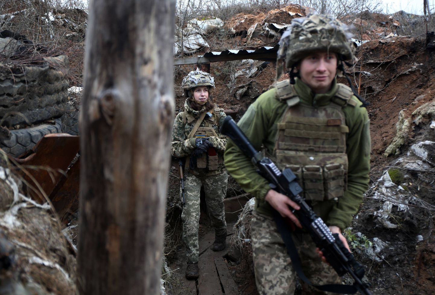 Donetski piirkonnas teenivad Ukraina sõdurid.