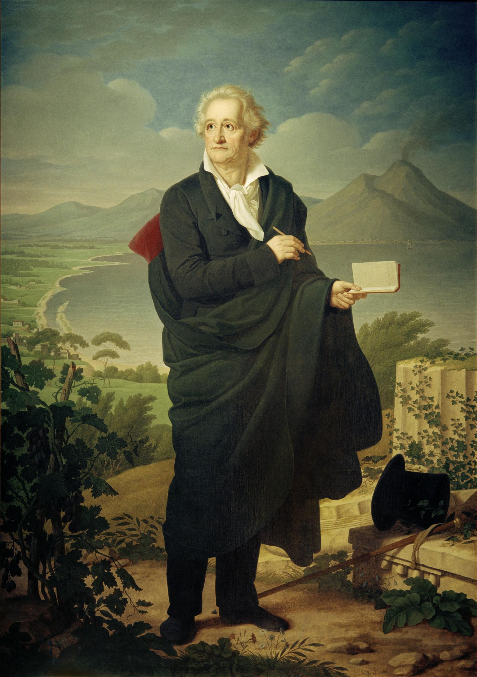 H. C. Kolbe (1771–1836) on õlimaalil aastast 1826 kujutanud Goethet Vesuuvi juures.