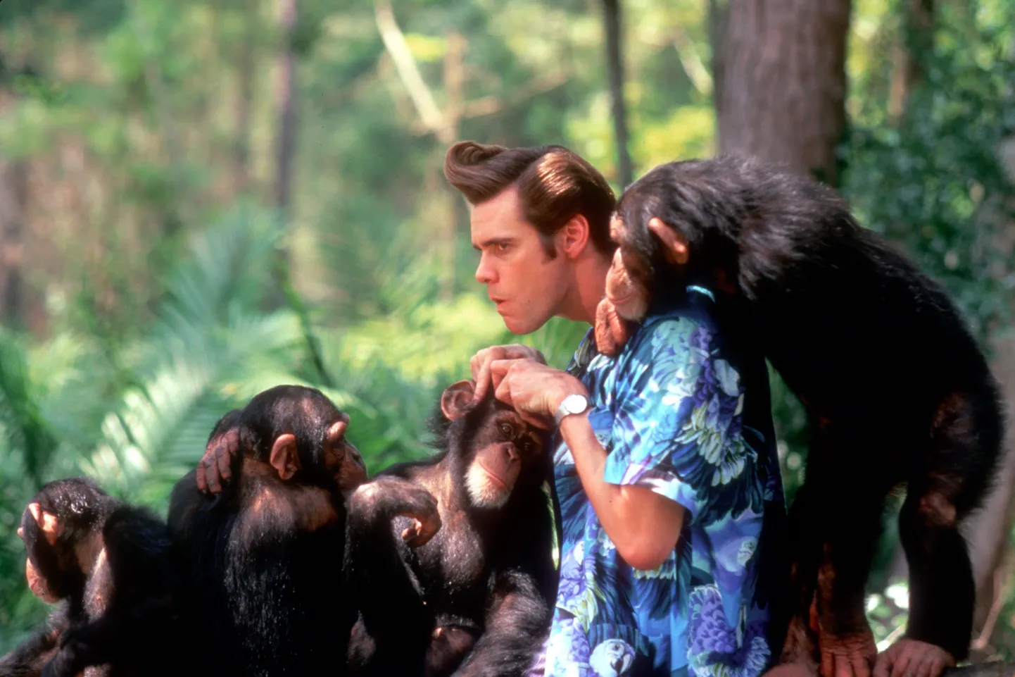 Jim Carrey loomadetektiiv Ace Venturana.