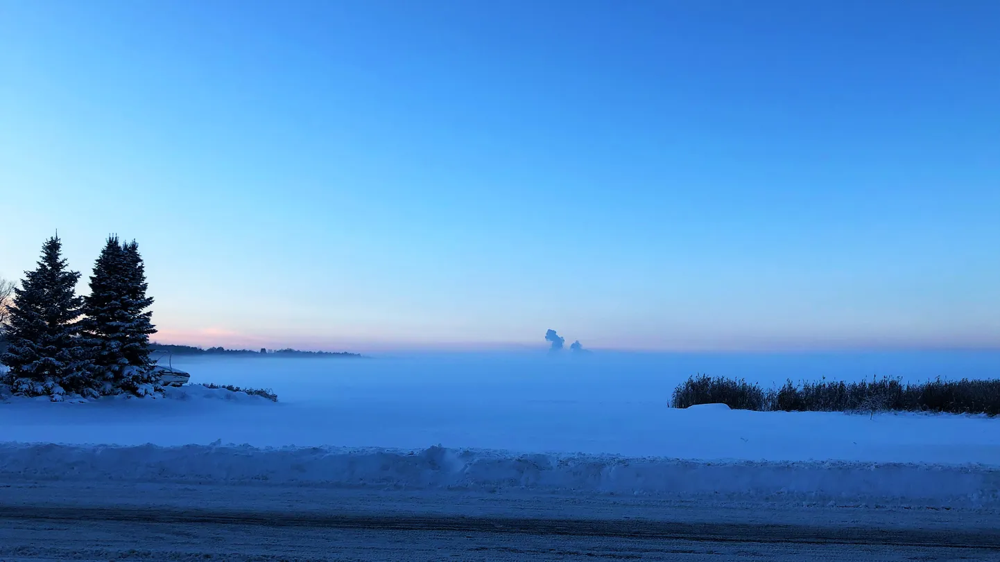 Talvine Tamula järv.
