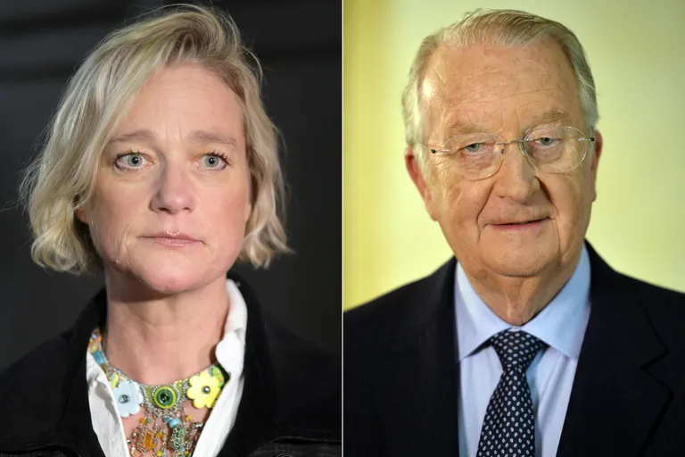 Belgia kunstnik Delphine Boël (vasakul) ja ekskuningas Albert II