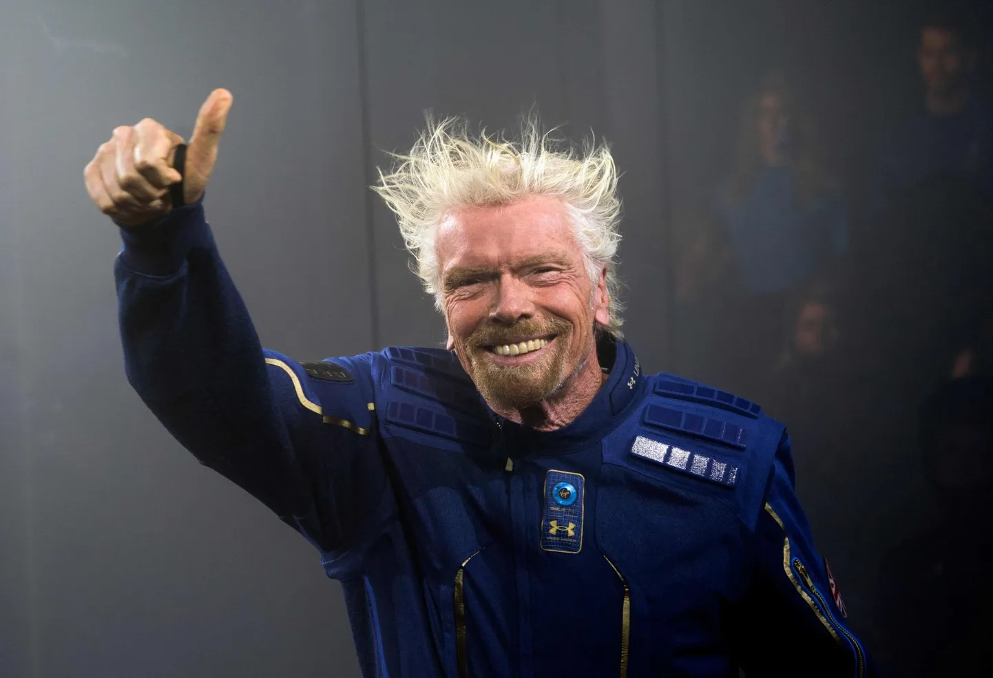 Sir Richard Branson, tehnoloogiavisionäär ja lennundusentusiast.