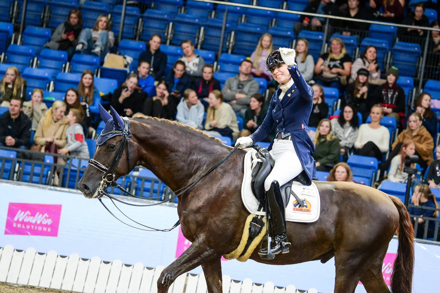 Dina Ellermann ja Finalist Tallinn International Horse Show GP-l.