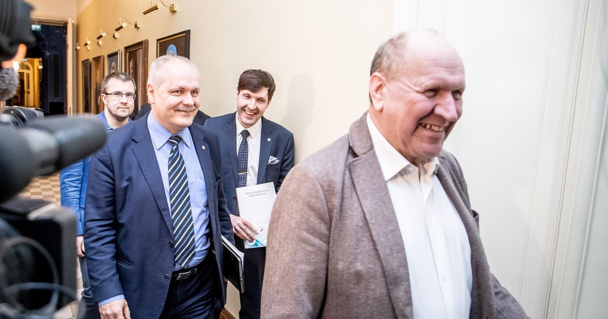 Fotod: kolme erakonna delegatsioonid kogunesid õhtustele kõnelustele