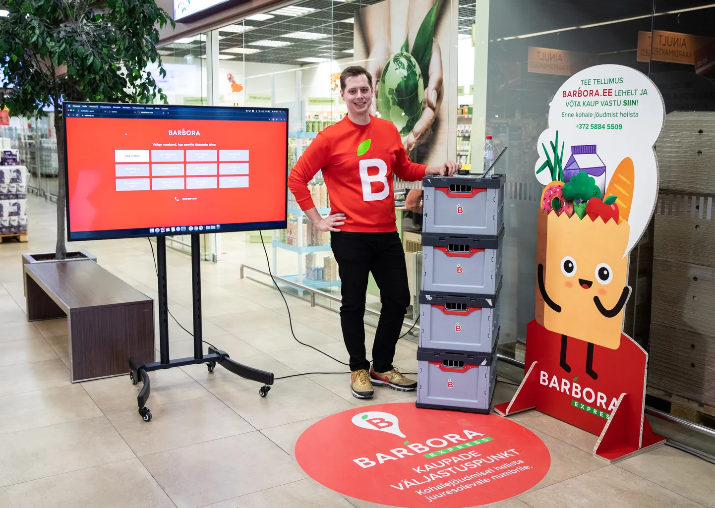 Maxima ja Barbora avasid kontaktivaba e-poe teenuse.