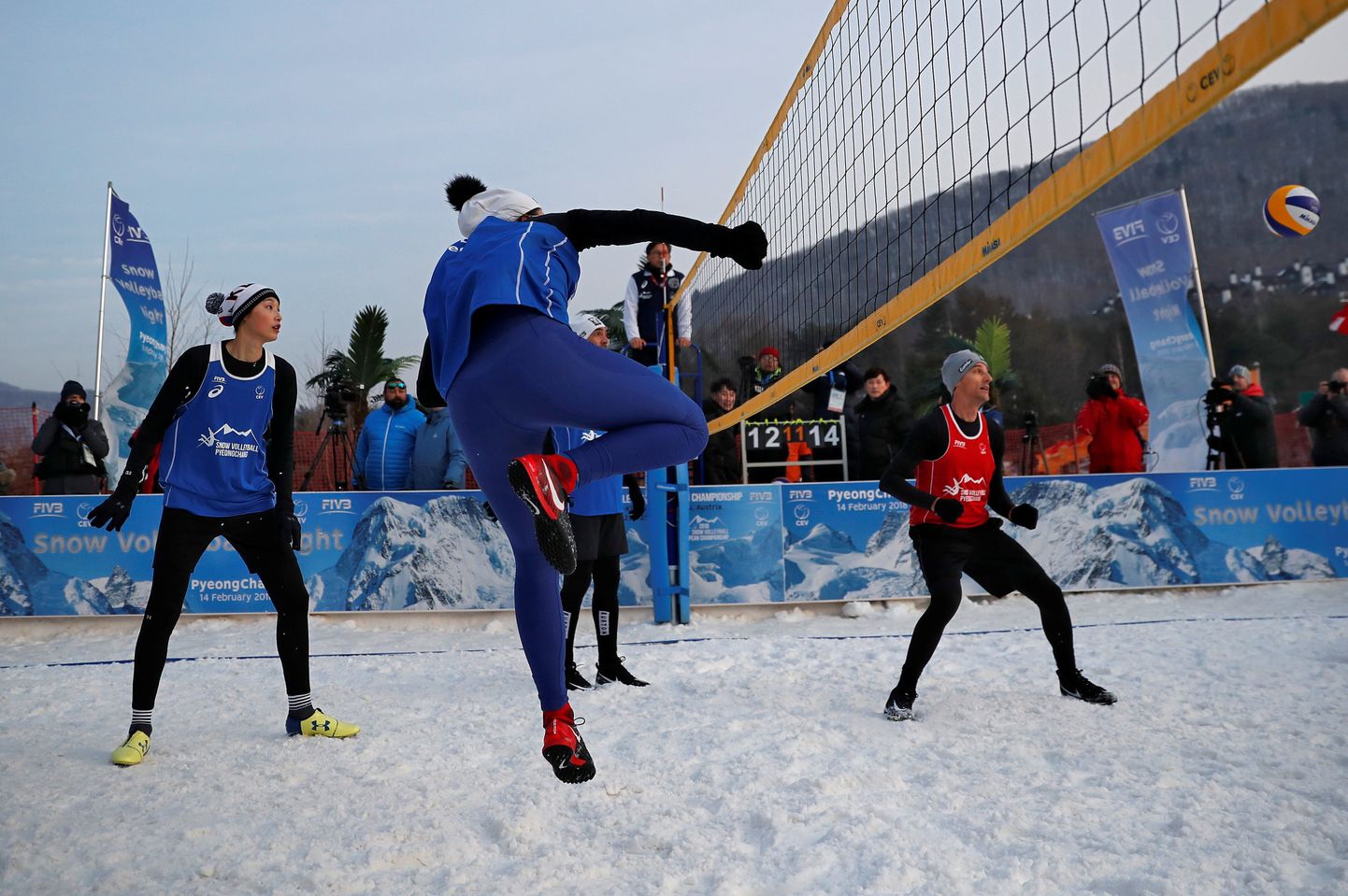 Lumevõrkpalli harrastati ka Pyeongchangi olümpiamängudel.