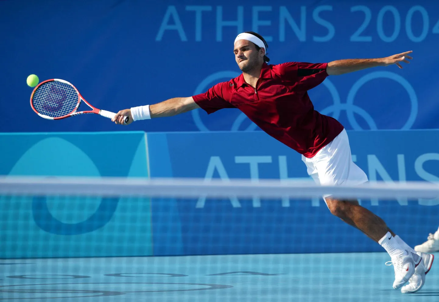 Roger Federeri jaoks pole olümpiamängud võõrad. See pilt on tehtud 2004. aasta Ateena spordipeost.