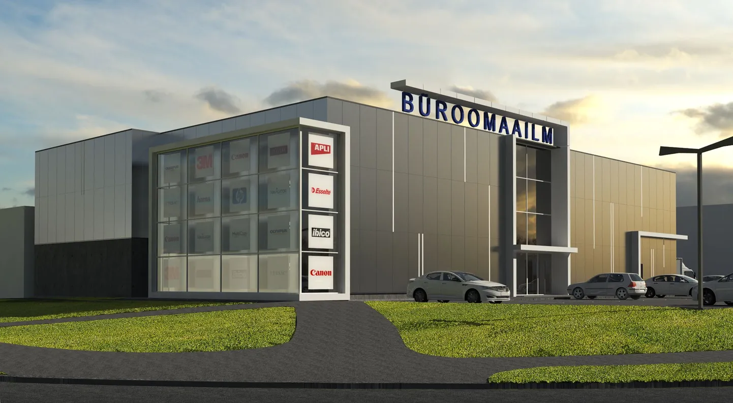 Büroomaailma uus kauplus Tartus Rebase tänaval valmib järgmisel sügisel.