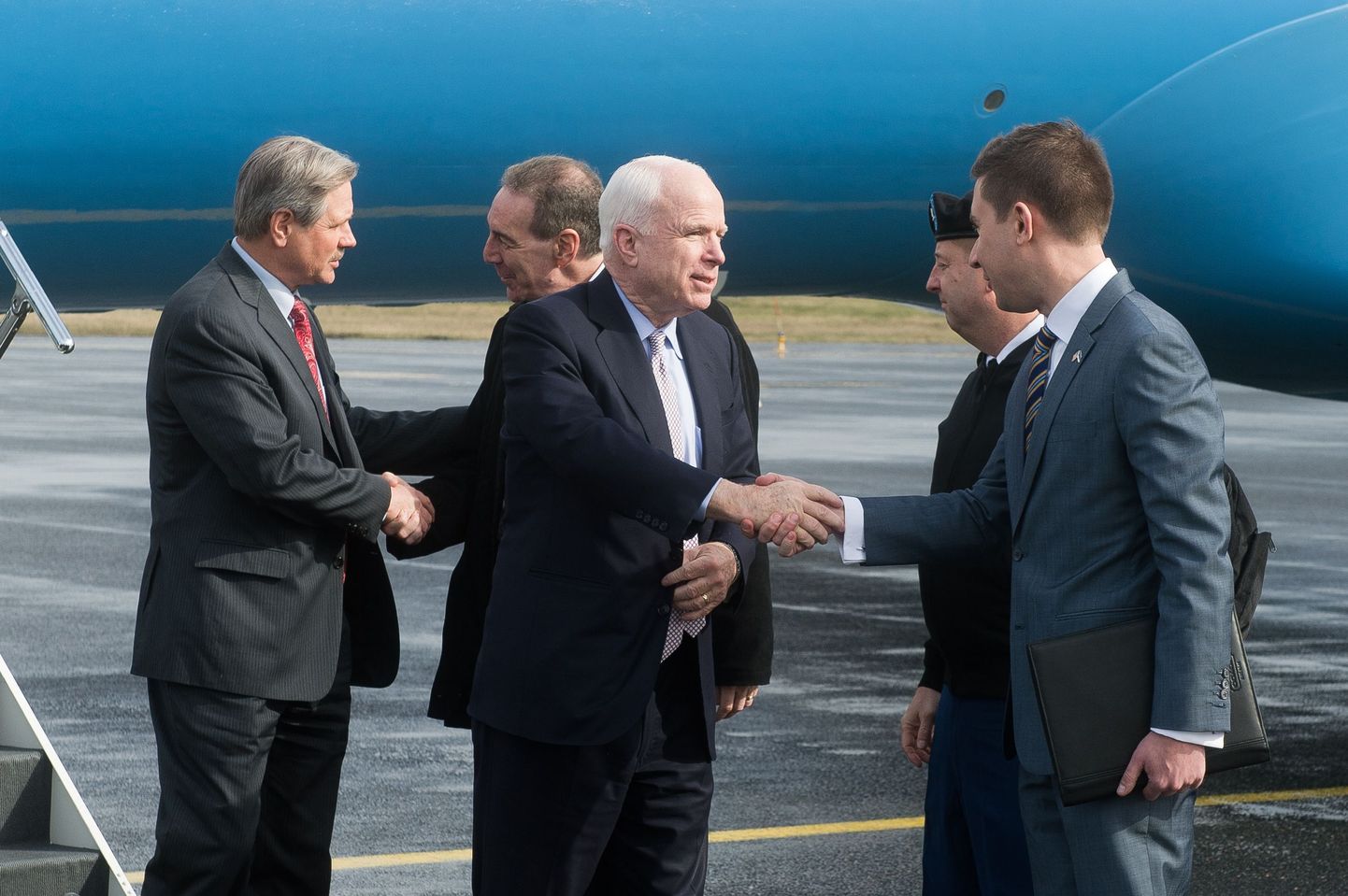 Ameerika Ühendriikide senaator John McCain saabus täna Eestisse.