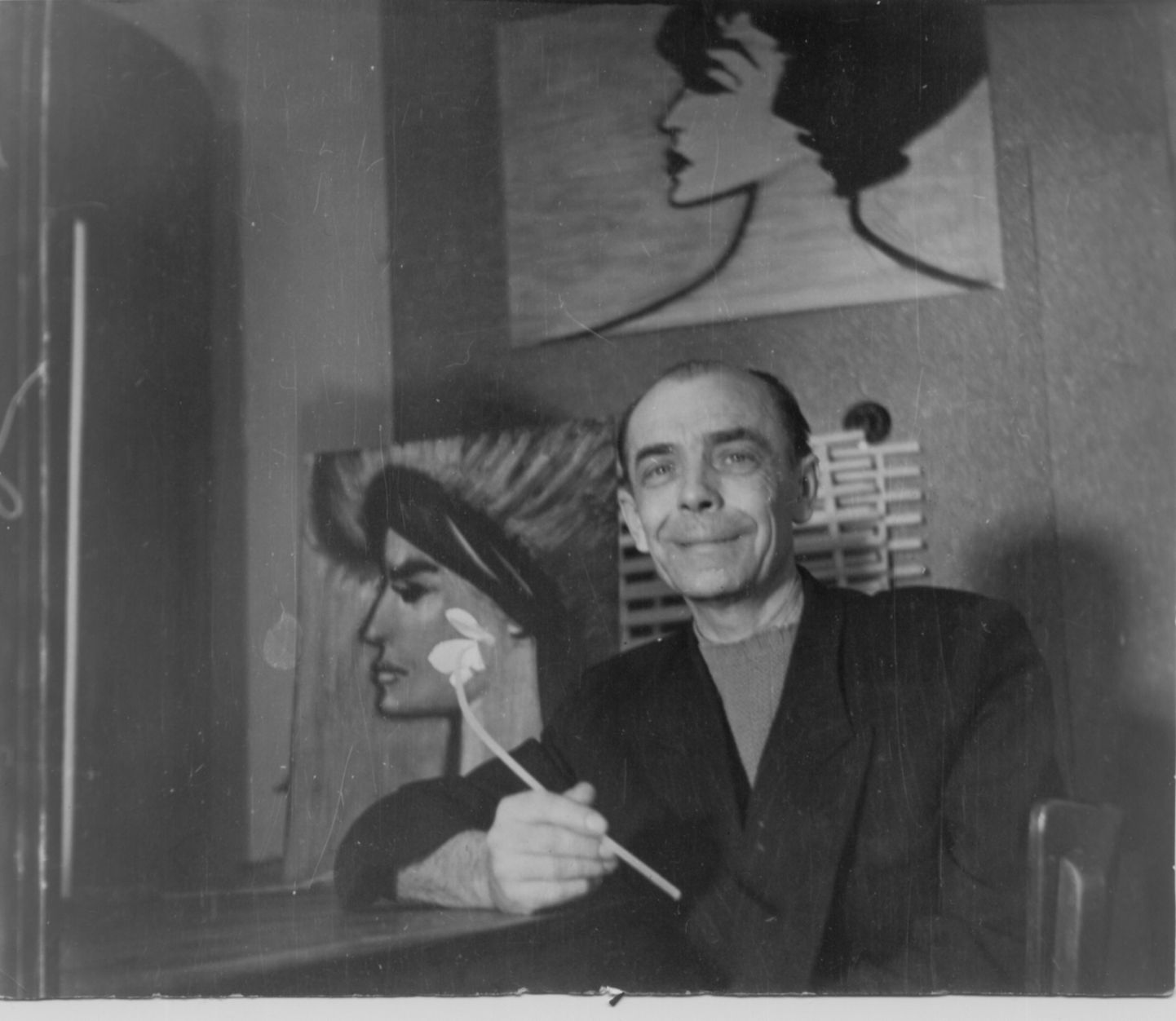 Herman Aunapuu „Musta Kassi” päevil 1960. aastail.