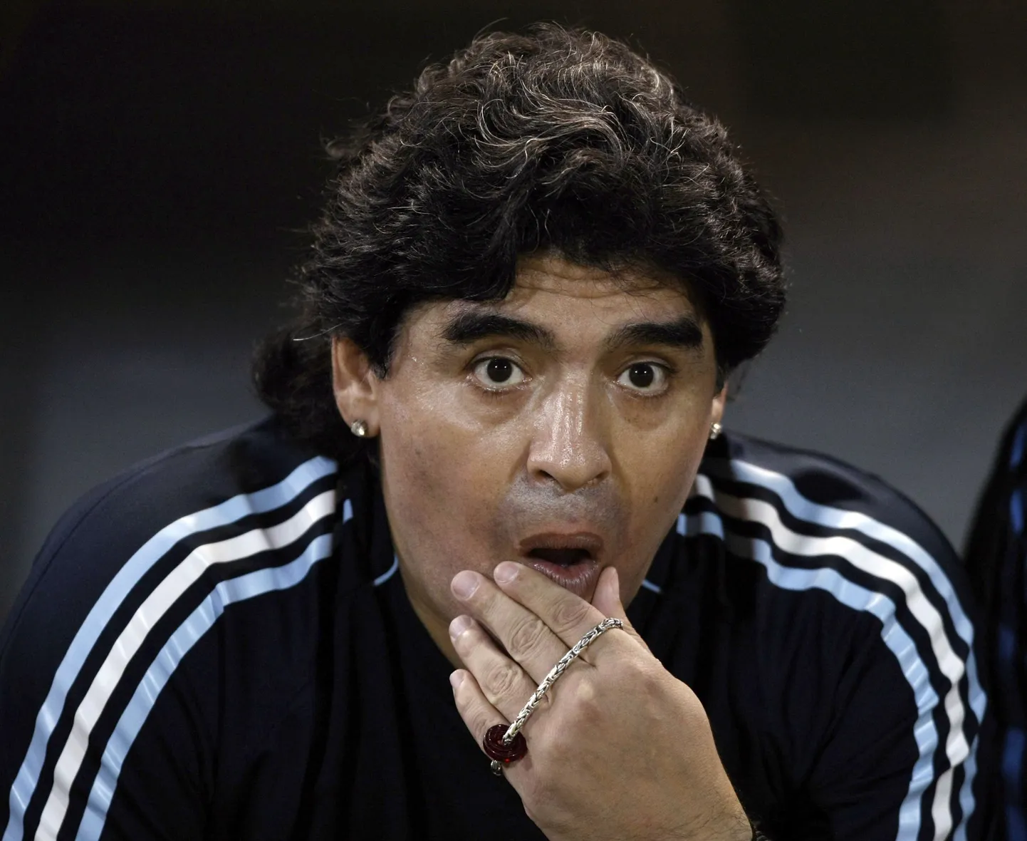 Argentina jalgpallikoondise peatreener Diego Maradona