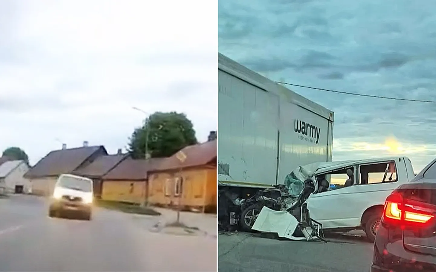 Lielā ātrumā braucošs mikroautobuss Jēkabpilī ietriecas kravas auto, šoferis zaudē dzīvību