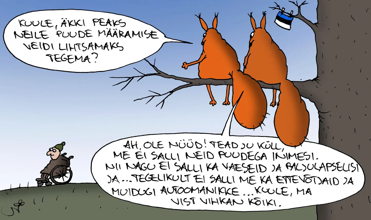 Urmas Nemvalts joonistab.