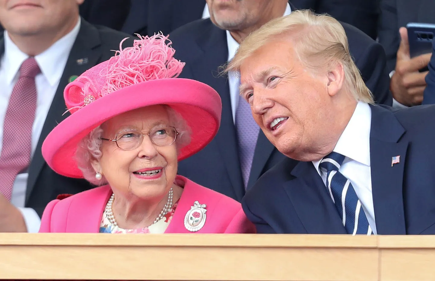 Kuninganna Elizabeth II ja Ameerika Ühendriigi tollane president Donald Trump 5. juunil 2019.