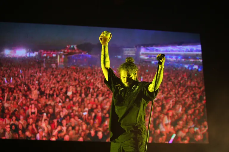 Räppar Post Malone Weekend Festivalil.