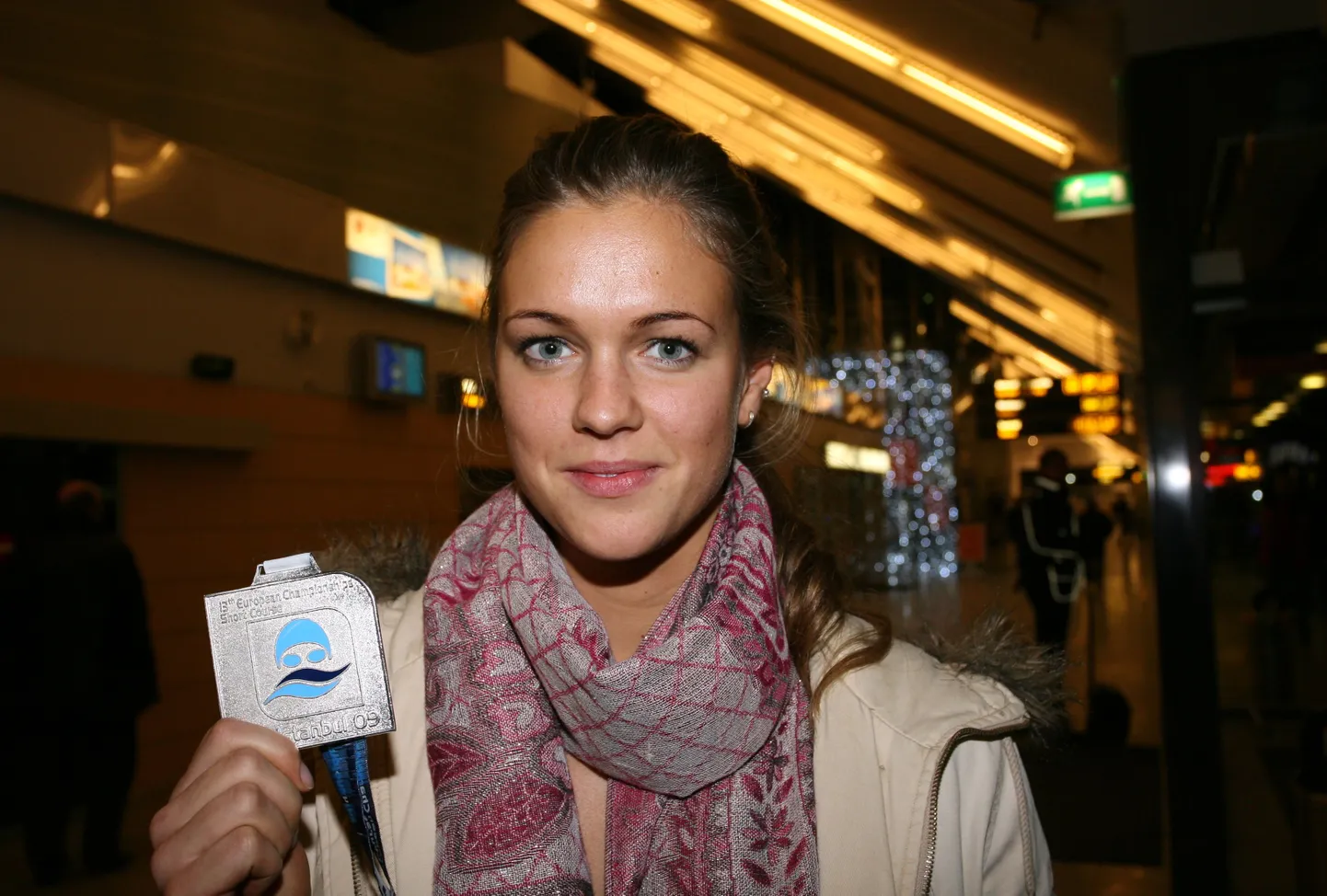 Jane Trepp hõbemedaliga.
