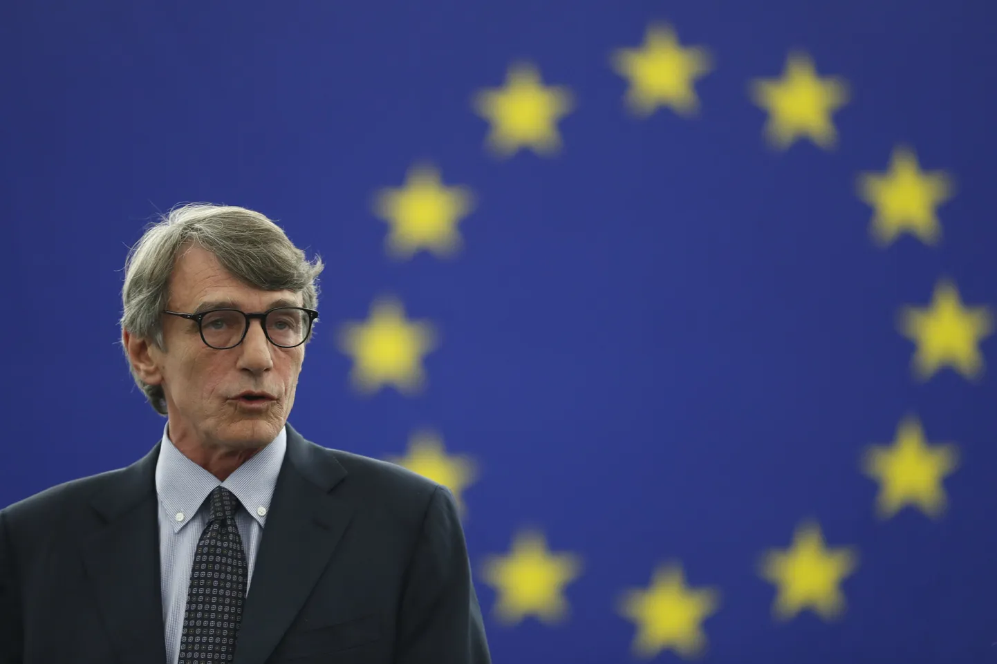 Eiropas Parlamenta (EP) priekšsēdētājs Dāvids Marija Sasoli.
