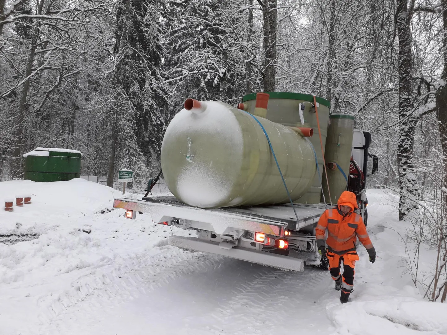 Sagadi mõisa uus biopuhasti.