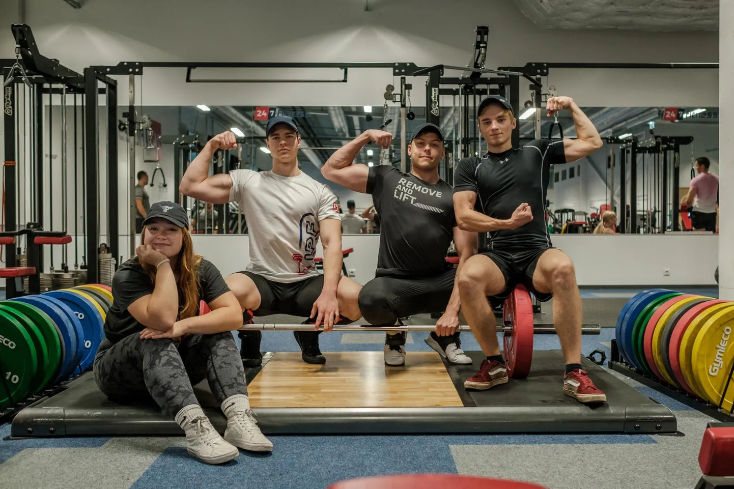 Daigo Poweri jõutõsteklubi neljaliikmeline meeskond: (vasakult) Kärolin Rohtla, Reinhard Rebane, Pear Morten Eliot Sula ja Trevor Gorban.