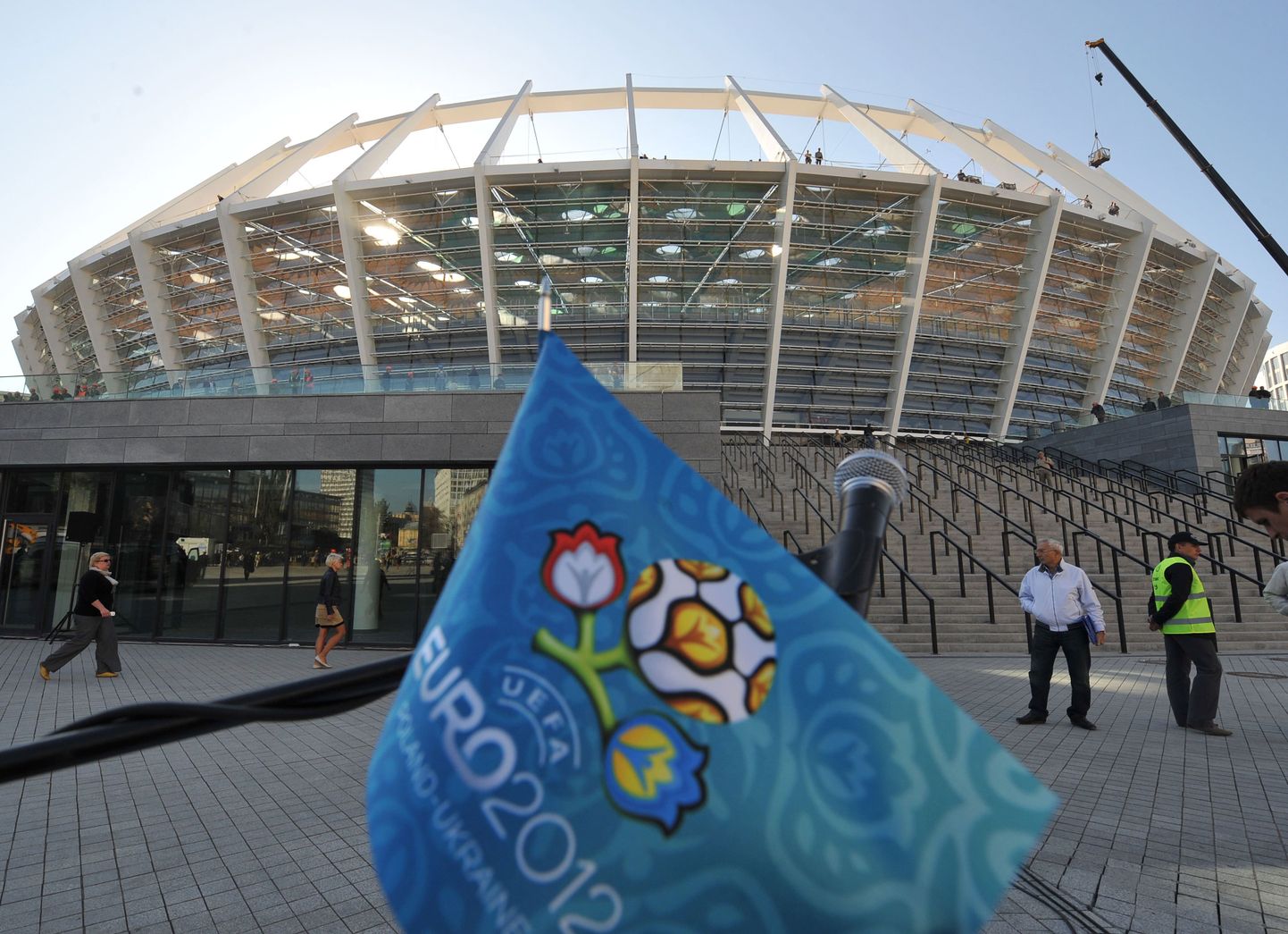 Реконструированный стадион в Киеве, где проходили матчи Евро-2012.