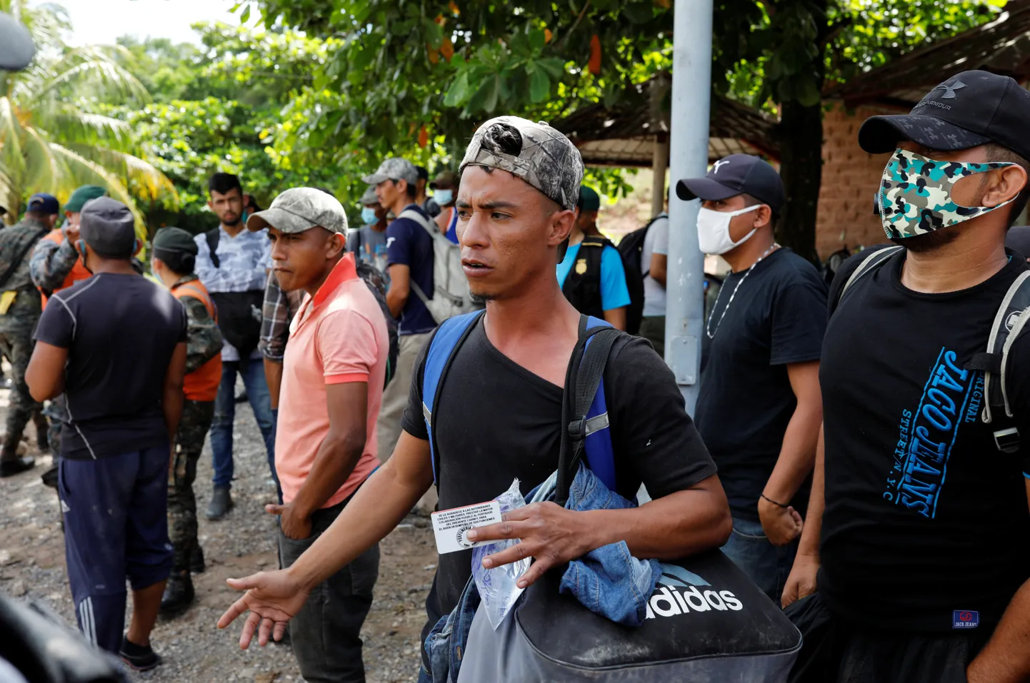 Hondurase migrandid Guatemalas.