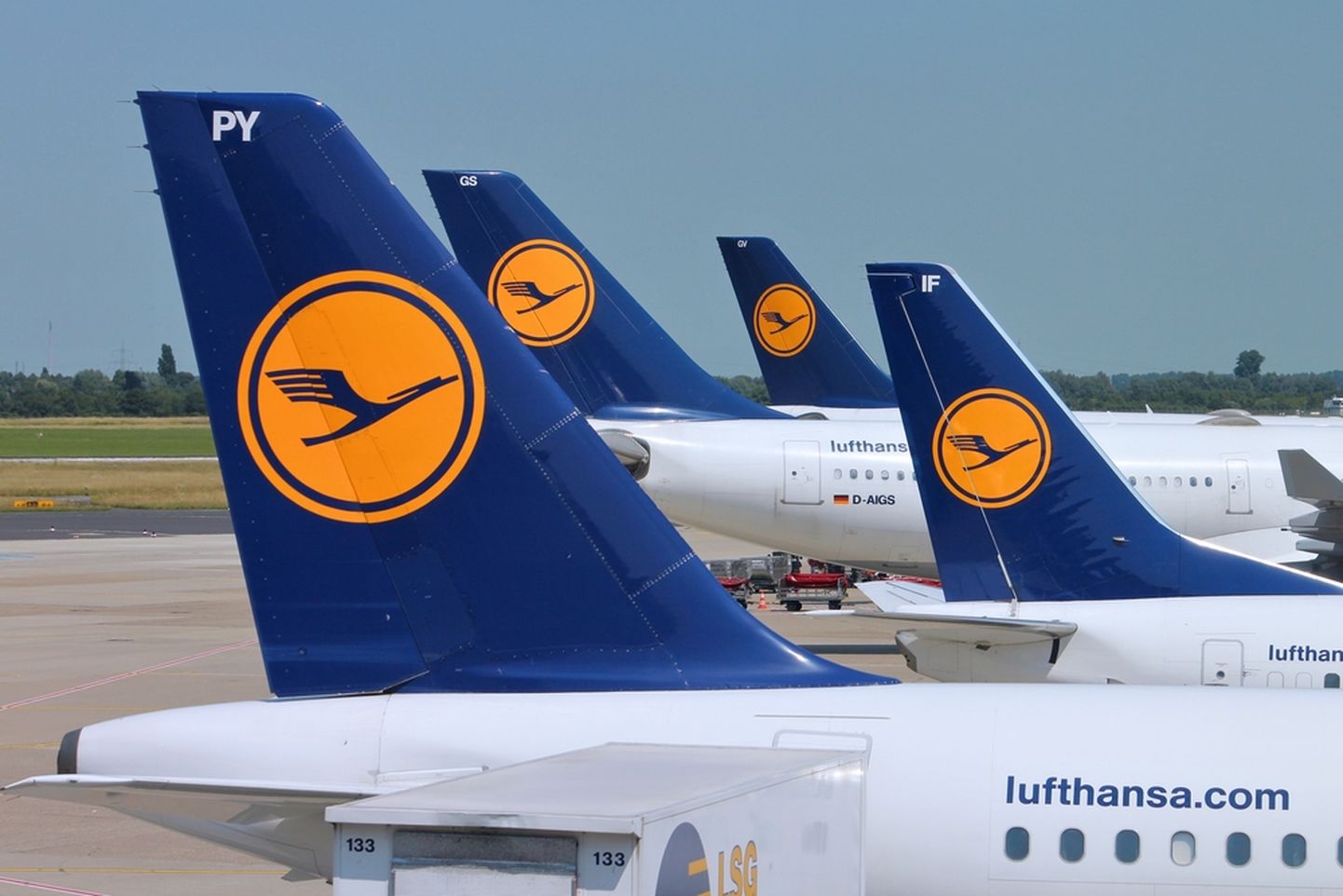 "Lufthansa" lidmašīnas. Ilustratīvs attēls.