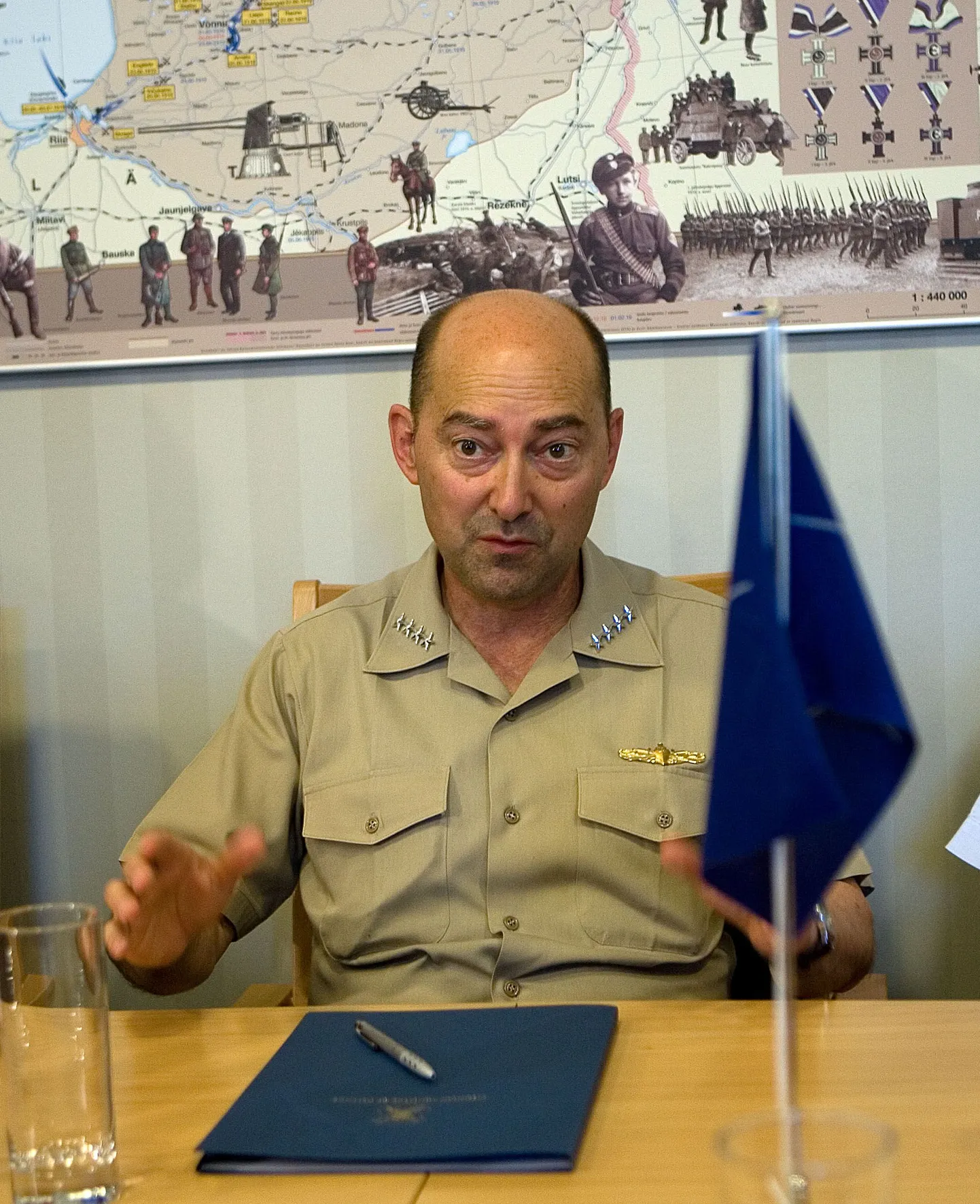 Admiral James Stavridise kohtumine riigikogu väliskomisjoni esimehe Sven Mikseriga.