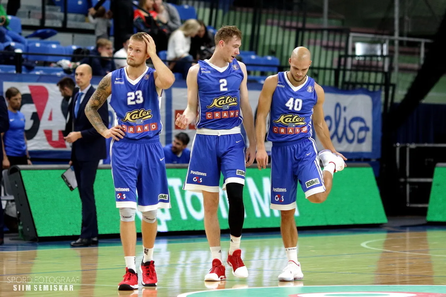 Aigars Škele (vasakul), Sander Raieste (keskel) ja Martin Paasoja (paremal)