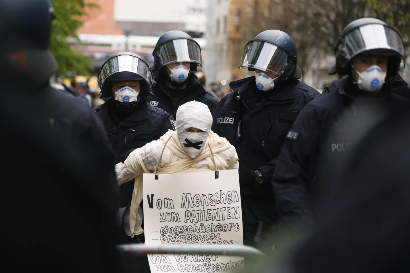 Протест в Берлине.