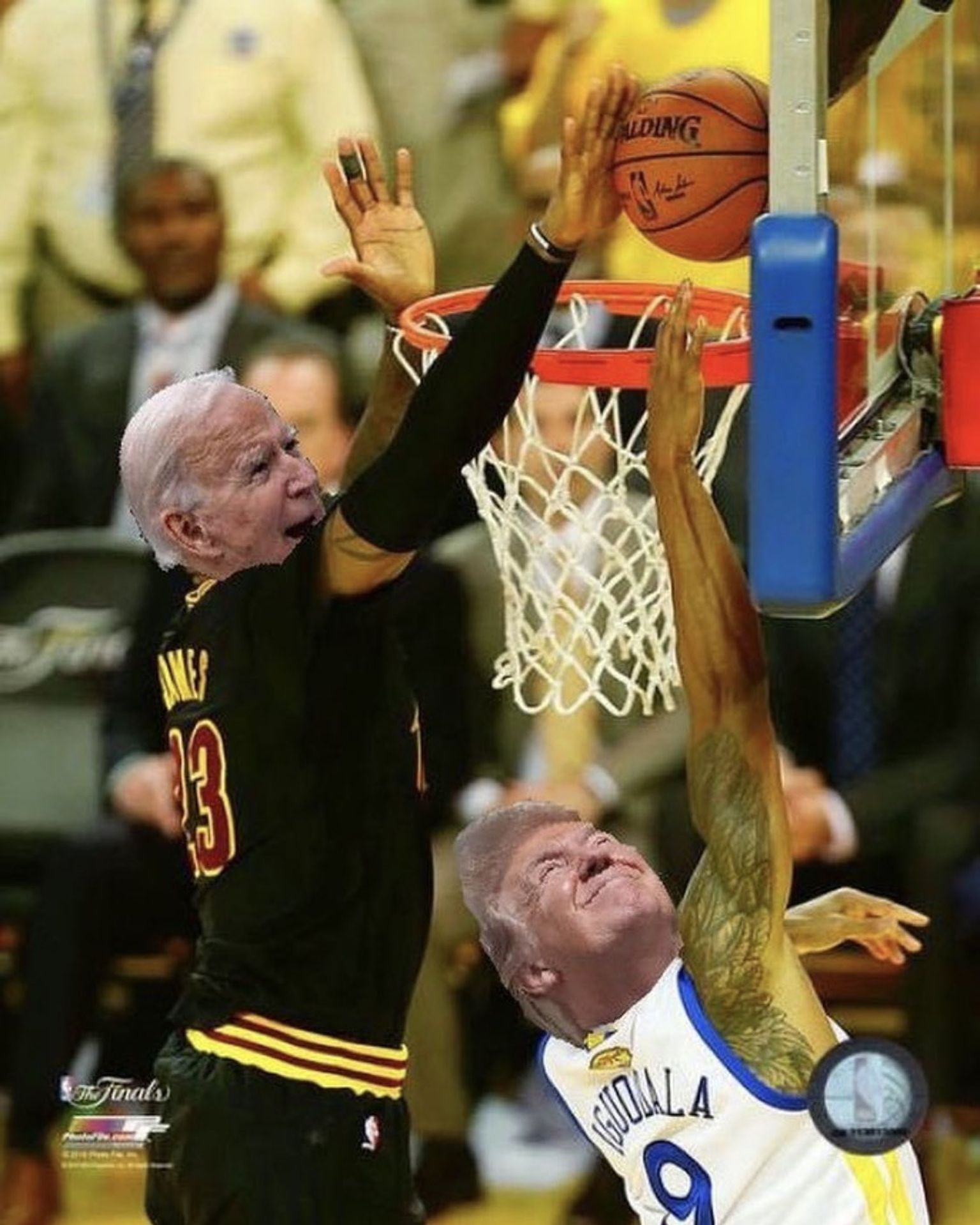LeBron Jamesi postitatud pilt, millega ta tähistas Joe Bideni võitu.