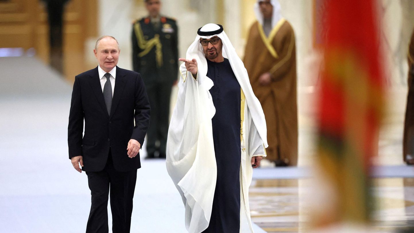 Путин и президент ОАЭ Мухаммед бен Заид Аль Нахайян.