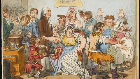 1802. aastast pärit briti satiiriku James Gillray vaktsineerimisvastane karikatuur. Vaktsineerimisvastaste ühingu häälekandjas ilmunud pilapildi kesksel kohal kaitsepookimisega tegelev mees meenutab Edward Jennerit, kes esimesena teaduslikult uuris ja kirjeldas vaktsineerimist. 1802. aastast pärit briti satiiriku James Gillray vaktsineerimisvastane karikatuur. Vaktsineerimisvastaste ühingu häälekandjas ilmunud pilapildi kesksel kohal kaitsepookimisega tegelev mees meenutab Edward Jennerit, kes esimesena teaduslikult uuris ja kirjeldas vaktsineerimist.