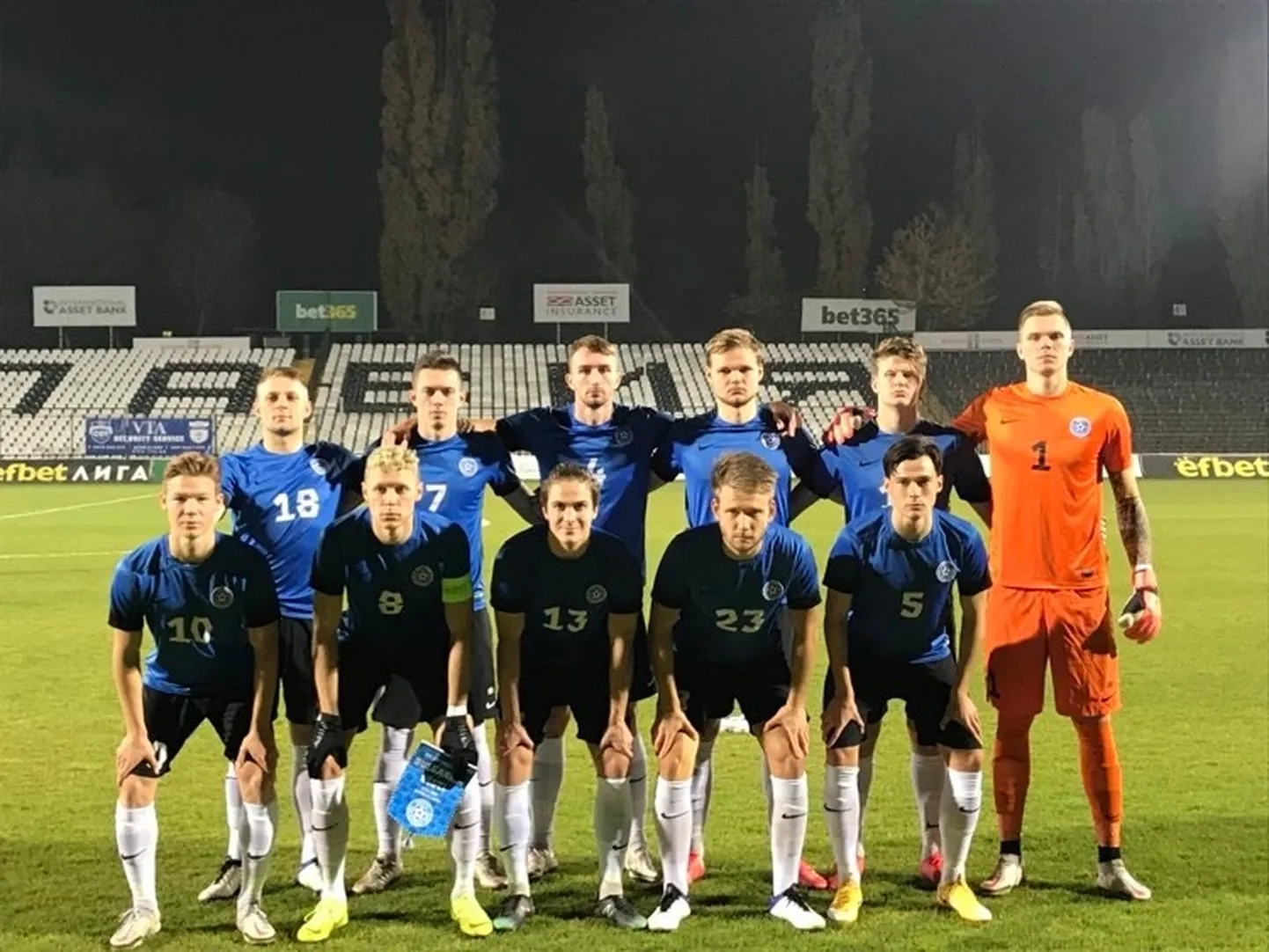 Eesti U21 jalgpallikoondis.